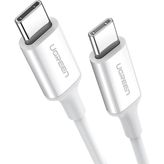 Ugreen 60518 1 mt Beyaz 60W 3A QC PD Hızlı USB-C Şarj Kablosu