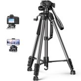UGREEN Kamera Tripodu 53,5 – 175 cm Yükseklik, Hafif ve Taşınabilir Seyahat Tripodu, Alüminyum Üç Ayaklı Tripod, Cep Telefonu Tutuculu ve Seyahat Çantası, Kamera ve Akıllı Telefonlar için DSLR Canon