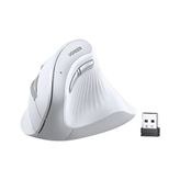 Ugreen MU008 45759 Dikey Ergonomik Beyaz Şarjlı Sessiz Kablosuz Mouse