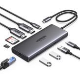 UGREEN Revodok Pro USB C Docking Station 2HDMI Ethernet 4X USB C/USB A bağlantı noktası, PD 100W hızlı şarj, SD/TF kart okuyucu 10'u 1 arada USB C Hub