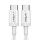 Ugreen Usb C 3A Beyaz 50 cm Hızlı Şarj ve Data Kablosu