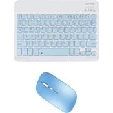 UK Apple iPad Mini 6.nesil Uyumlu Bluetooth Klavye Mouse Set - Mavi