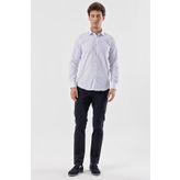 Uki Lila Slim Fit Uzun Kol Gömlek