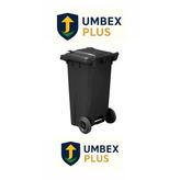 Umbex Plus Siyah Renk 120 Lt Çöp Kovası, Çöp Konteyner