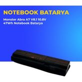 Ümit Maker Monster Abra A7 V8.1 10.8V 47WH Notebook Batarya - Siyah