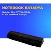 Ümit Maker Monster Abra A7 V9.2.1 10.8V 47WH Notebook Batarya - Siyah