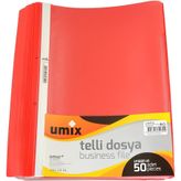 Umix 1180PKI Telli Dosya Plus A4 Kırmızı