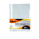 Umix Beyaz Telli Dosya - 50 Adet Set