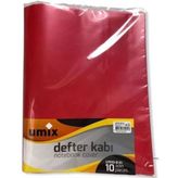 Umix Hazır (A4) Defter Kabı (10'lu) Kırmızı
