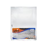 Umix Şeffaf Poşet Dosya 100 Lü (1 Paket)