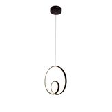 Umur Aydınlatma Spiral Led Avize Sarkıt (SİYAH)