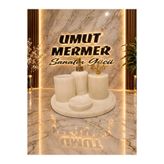 umut mermer Beyaz mermer banyo seti