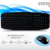 Un-796 Q Tr Mm Klavye + Optık Mouse Set Sıyah Usb