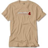 Uncharted 4 Logo Krem Tişört Liyada - 3XL