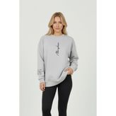 UNCİA OUTDOORS Never Baskılı Unisex Bisiklet Yaka Sweatshirt