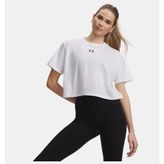 Under Armour Kadın UA Rival Boxy Solid T-Shirt - Beyaz-101