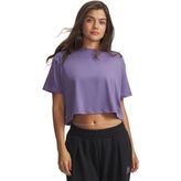 Under Armour Rival Boxy Solid Kadın Mor Tişört