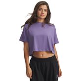 Under Armour Rival Boxy Solid Tişört, XS, 121-6011064-1, Mor, Kadın