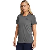 Under Armour Tech Solid Kadın Gri Yuvarlak Yaka Tişört - XS