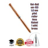 Uni-Ball UM-153 1.0 mm Pilot Roller İmza Kalemi, Bronz