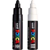 Uni Posca Marker Kalem Pc-7m Siyah Ve Beyaz