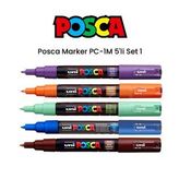 Uni Posca Marker PC-1M 5li Set 1