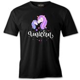 Unicorn Anneler Günü Siyah Unisex Tshirt