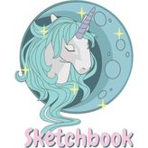 Unicorn Sketchbook 6x9 120 Pages