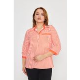 UNIQUE LADY Çizgili Desenli Şık Bluz