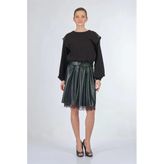 Unique Mode Oversize Midi Günlük Deri Elbise - Dantel Detay