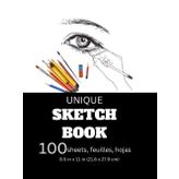 Unique Sketchbook: Unique quality sketchbook, 100 sheets, ideal for everyone