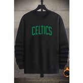 Unisex Celtics Baskılı Bisiklet Yaka Sweatshirt