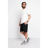 Unisex Pamuklu Rahat Penye Şort Siyah