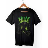 Unisex Siyah Hulk Marvel Baskılı Tişört