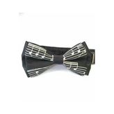 Unisex Siyah Nota Müzik Papyon