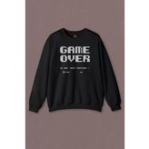 Unisex Sweatshirt Game Over Atari Retro Pixel Oyun Baskılı Sweat