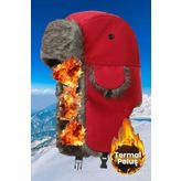 Unisex Termal Peluş Kürklü Pilot Şapka