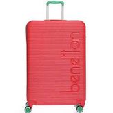 United Colors of Benetton BNT500 Polikarbon Kırılmaz Kırmızı Büyük Boy Valiz