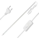 Universal 220V-12W Anahtarlı 80-90 Lümen 72 LED 60 cm Şeffaf Kasa Seyyar Çubuk LED PWR-6930 - Ahşap