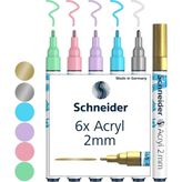 Universal 310 Akrilik Marker 2mm SET/2-120196 6 Lı - --