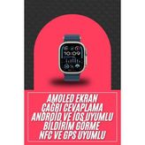 Universal 49MM Akıllı Saat Amoled Ekranlı Kadın Erkek Kol Saati Plastik Kordon - 1 Ay