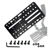 Universal Desk / Chair Mount Bracket Plate for USB Handbrake,Suitable For Racing Game G25/27/29 T500 Windows 14 Bit Pc Usb Game Handbrake Sim Card,Compatible with Logitech Driving Force Shifter, Thrustmaster TH8A Shifter & SIM Racing Games USB Handbrake