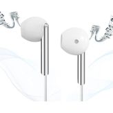 Universal K103 3.5mm Jack Girişli Metal Yüksek Ses Sporcu Kulak Içi Extra Bass Beyaz Kulaklık Stereo Beyaz - 00-Siyah - Beyaz