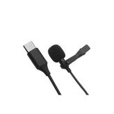 Universal Type-c 2 Metre Double Mikrofon - Siyah
