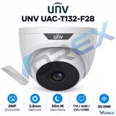 Unv Uac-T132-F28 2Mp 1080P 2.8Mm 20M Ir Gece Görüşlü Analog Turret Dome Güvenlik Kamerası