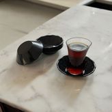 Up Home 100 Adet Çay Tabağı Bardak Altlığı Kırılmaz Plastik - Siyah
