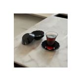 UpHome 100'lü Siyah Çay Tabağı Plastik