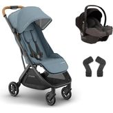 Uppa Baby Uppababy Minu V3 Cosmo Travel Sistem Bebek Arabası Dillan - Grey - Mavi - Gri