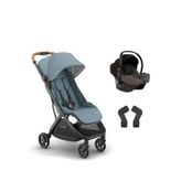 Uppababy Minu V3 Cosmo Dillan Grey Travel Sistem Bebek Arabası - Mavi