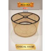 Uravas Store Hardal Hasır Lambader Başlığı 35 cm Mega Boy